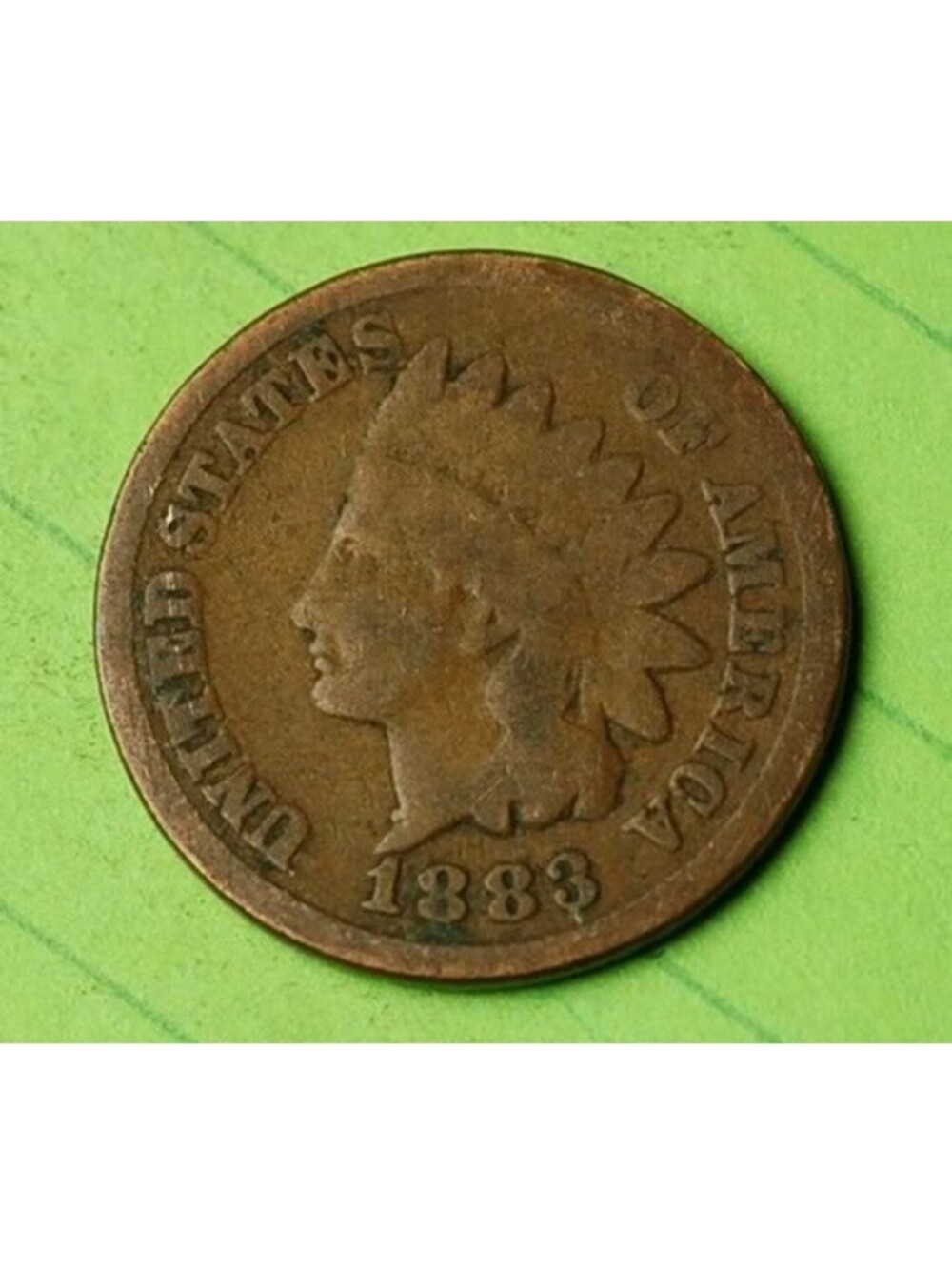 X198 1883 Indian Head Cent Penny 1c - Check Out Our eBay Store - old coin money
